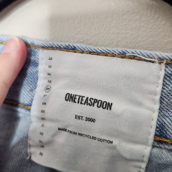 ONE TEASPOON FLEETWOOD ARTISTE CHARLIE SLIM HIGH WAIST FLARED JEANS - Picture 5 of 8